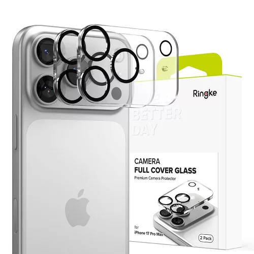 Ringke CAMERA FULL COVER 2-PACK iPhone 17 PRO MAX kameravédő, fekete