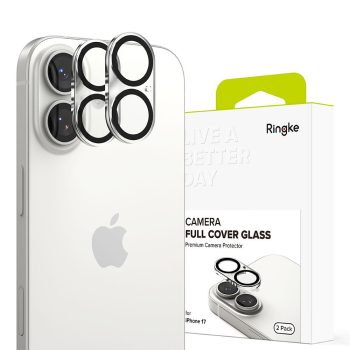   Ringke CAMERA FULL COVER 2-PACK iPhone 17 kameravédő, fekete