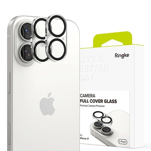 Ringke CAMERA FULL COVER 2-PACK iPhone 17 kameravédő, fekete