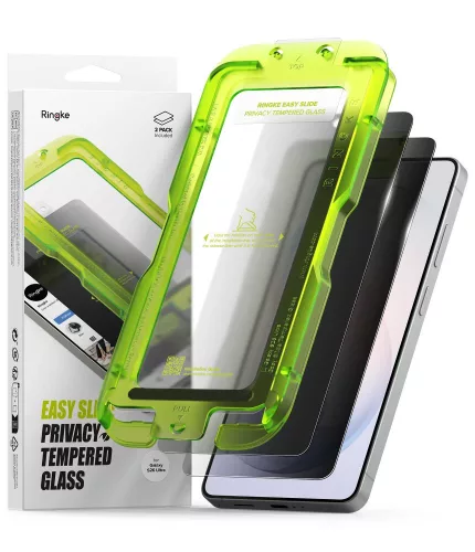 Ringke Easy Slide Privacy Tempered Glass 2-Pack Samsung Galaxy S26 Ultra betekintésvédő üvegfólia