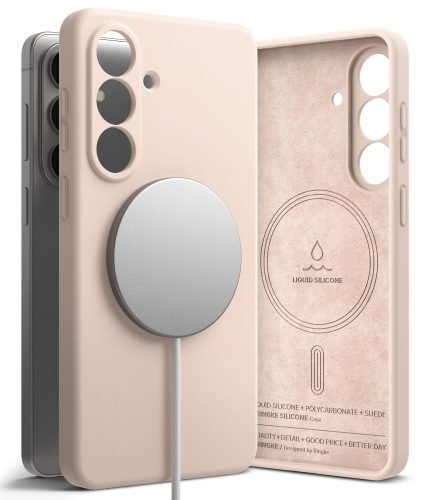 RINGKE SILICONE MAGNETIC MAGSAFE GALAXY S26+ PLUS tok, rózsaszín