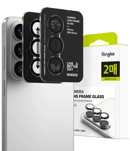 RINGKE CAMERA FRAME PROTECTOR 2-PACK GALAXY S26 / S26+ PLUS kameravédő, fekete