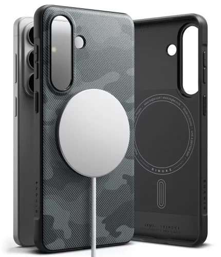 Ringke Onyx Magsafe Case Samsung Galaxy S26 tok, szürke-fekete
