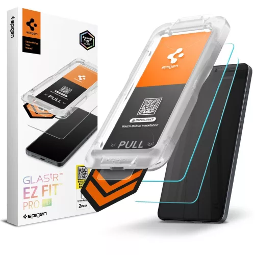 Spigen Tempered glass Glas.Tr "Ez Fit Pro" Hd 2-Pack Samsung Galaxy S26 edzett üvegfólia