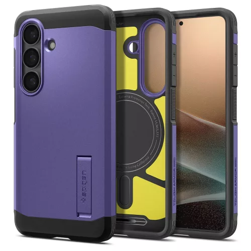 Spigen Tough Armor Mag MagSafe Case Samsung Galaxy S26+ tok, lila