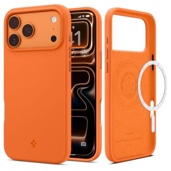   Spigen Silicone Fit Mag MagSafe Case iPhone 17 Pro Max tok, narancs