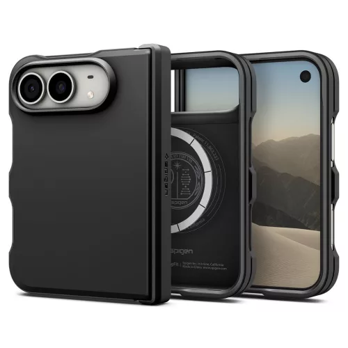 Spigen Tough Armor Mag MagSafe iPhone 18 Duo tok, fekete