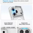 Spigen Ultra Hybrid Optik S MagSafe iPhone 17 Pro Max / 18 Pro Max (ACS11908) kameravédő, átlátszó-ezüst