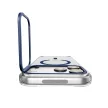 Spigen Ultra Hybrid Optik S MagSafe iPhone 17 Pro Max / 18 Pro Max (ACS11909) kameravédő, átlátszó-sötétkék