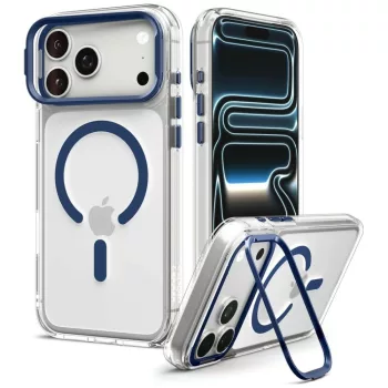   Spigen Ultra Hybrid Optik S MagSafe iPhone 17 Pro / 18 Pro (ACS11922) tok, átlátszó-sötétkék
