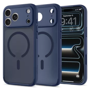   Spigen Ultra Hybrid Mag MagSafe iPhone 18 Pro / 17 Pro (ACS11931) tok, matt sötétkék