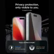 Spigen Glas.tR EZ Fit Pro HD Privacy 1 db iPhone 18 Pro (AGL12028) betekintésvédő üvegfólia