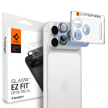   Spigen Optik Pro XL Glas.tR EZ Fit Camera Protector iPhone 18 Pro (AGL12037) kameravédő, világoskék