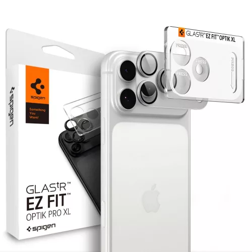 Spigen Glas.tR Camera EZ Fit Optik Pro XL 1 db iPhone 18 Pro (AGL12038) kameravédő, ezüst