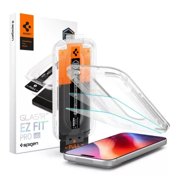   Spigen Glas.tR EZ Fit Pro HD iPhone 18 Pro / 17 Pro / 17 / 16 Pro (AGL12047) üvegfólia, átlátszó