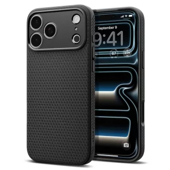   Spigen Liquid Air iPhone 17 Pro Max / 18 Pro Max (ACS12111) tok, matt fekete