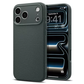   Spigen Liquid Air Abyss Green iPhone 17 Pro Max / 18 Pro Max (ACS12113) tok, sötétzöld