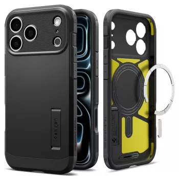   Spigen Tough Armor T MagSafe iPhone 18 Pro Max / 17 Pro Max (ACS12136) tok, fekete