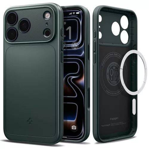 Spigen Thin Fit Mag MagSafe iPhone 18 Pro / 17 Pro (ACS12145) tok, zöld