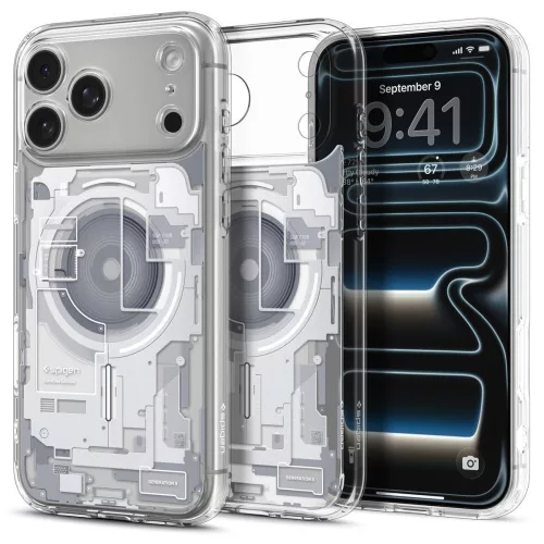 Spigen Ultra Hybrid Mag MagSafe zero one iPhone 18 Pro / 17 Pro (ACS12163) tok, átlátszó