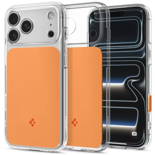 Spigen Ultra Hybrid "T" Mag MagSafe iPhone 18 Pro / 17 Pro (ACS12170) tok, narancssárga