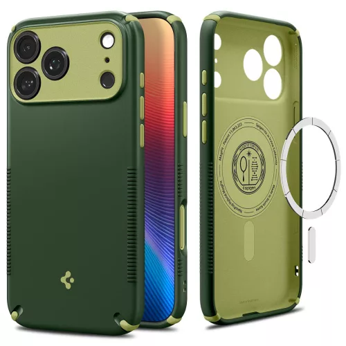 Spigen Nano Pop Hybrid MagSafe Avo Green iPhone 18 Pro / 17 Pro (ACS12176) tok, zöld