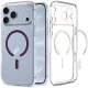 Spigen Ultra Hybrid MagSafe iPhone 17 Pro / 18 Pro tok, átlátszó-bordó