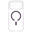 Spigen Ultra Hybrid MagSafe iPhone 17 Pro / 18 Pro tok, átlátszó-bordó