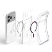 Spigen Ultra Hybrid MagSafe iPhone 17 Pro / 18 Pro tok, átlátszó-bordó
