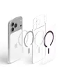 Spigen Ultra Hybrid MagSafe iPhone 17 Pro / 18 Pro tok, átlátszó-bordó