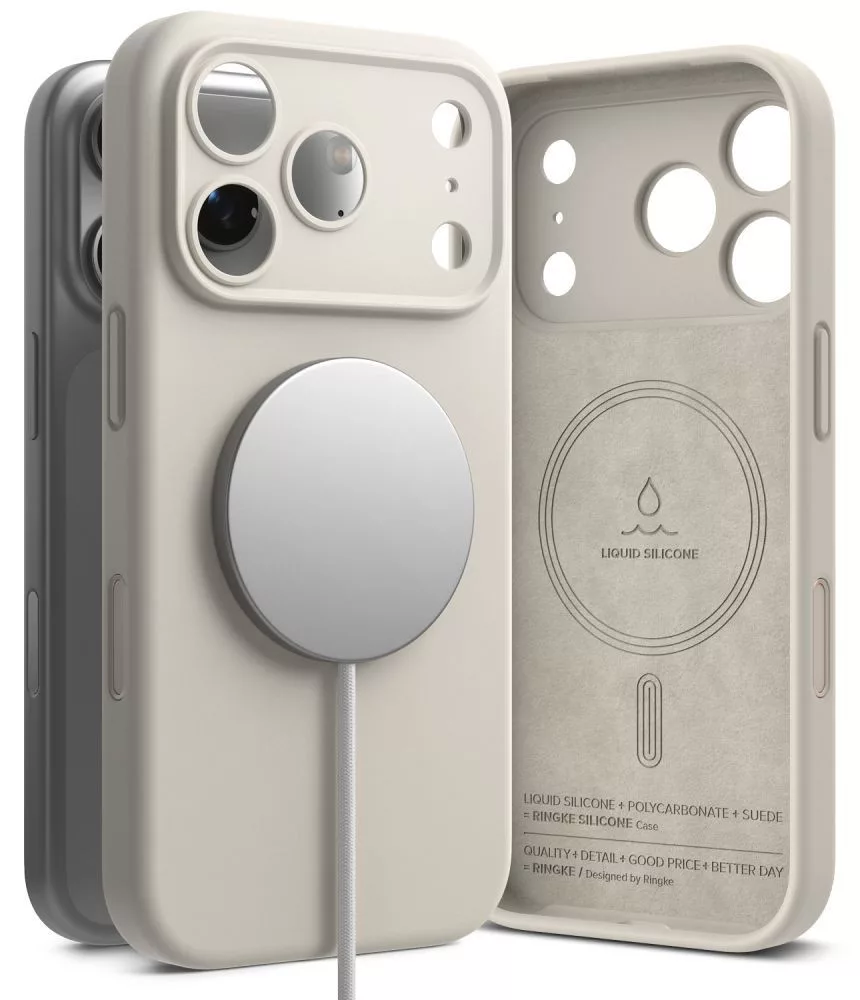 Pebble Magnets Ringke Silicone Magnetic MagSafe Stone iPhone 18 Pro Max tok