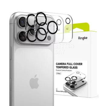   Ringke Camera Full Cover 2 db iPhone 18 Pro Max kameravédő, fekete