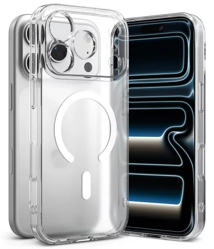 Ringke Fusion Magnetic MagSafe iPhone 17 Pro / 18 Pro tok, matt átlátszó