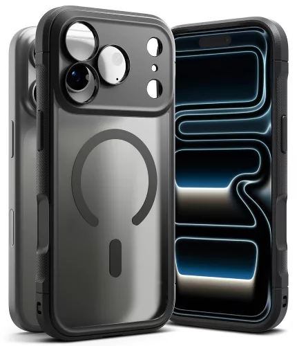 Ringke Fusion Bold Magnetic MagSafe Matte Smoke iPhone 17 Pro / 18 Pro tok, matt szürke