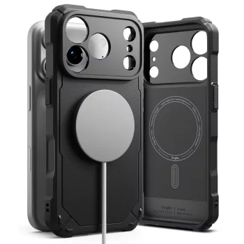   Ringke Rugged Gear Magnetic MagSafe iPhone 17 Pro / 18 Pro tok, fekete