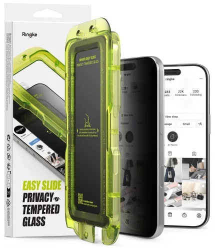 Ringke Easy Slide 2 db Privacy iPhone 18 Pro betekintésvédő üvegfólia
