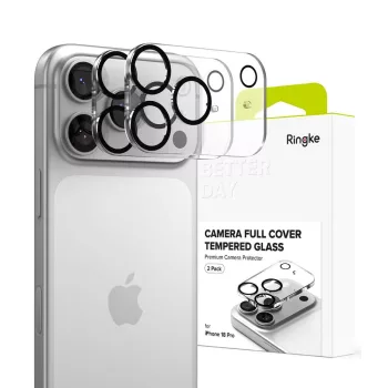   Ringke Camera Full Cover 2 db iPhone 18 Pro kameravédő, fekete