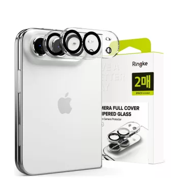  Ringke Camera Full Cover 2 db iPhone 18 Duo kameravédő, fekete