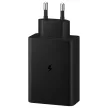 Samsung hálózati töltő 2x USB Type C / USB PPS, Power Delivery PD 65W, QC 3.0, AFC, FCP, fekete (EP-T6530NBEGEU)