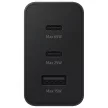Samsung hálózati töltő 2x USB Type C / USB PPS, Power Delivery PD 65W, QC 3.0, AFC, FCP, fekete (EP-T6530NBEGEU)