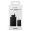 Samsung hálózati töltő 2x USB Type C / USB PPS, Power Delivery PD 65W, QC 3.0, AFC, FCP, fekete (EP-T6530NBEGEU)
