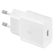 SAMSUNG original hálózati töltő Type C + kábel Type C to Type C PD 3A 15W EP-T1510XWEGEU, fehér