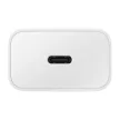 SAMSUNG original hálózati töltő Type C + kábel Type C to Type C PD 3A 15W EP-T1510XWEGEU, fehér