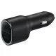 SAMSUNG original autós töltő USB A + Type C PD QC 40W EP-L4020NBEGEU, fekete