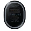 SAMSUNG original autós töltő USB A + Type C PD QC 40W EP-L4020NBEGEU, fekete
