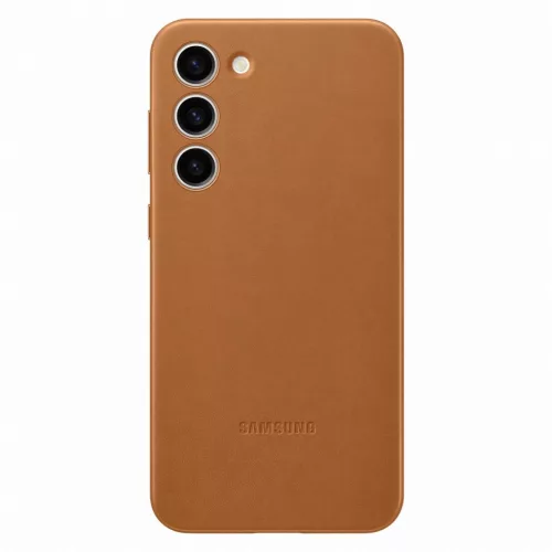 Samsung bőr tok Samsung Galaxy S23 Plus (EF-VS916LAEGWW) valódi tevebőr tok, barna