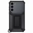 Samsung Robusztus Gadget tok Samsung Galaxy S23 Plus, EF-RS916CBEGWW, robusztus tok, gyűrűs tartó állvány, szürke