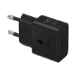 SAMSUNG original hálózati töltő Type C + kábel Type C to Type C PD 3A 25W GaN EP-T2510XBEGEU, fekete
