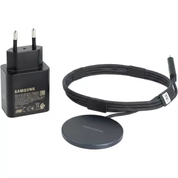   Samsung EP-P2900TB, 25W Qi2 + ład.siec 45W, vezeték nélküli töltő, fekete