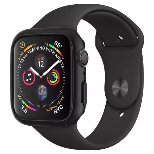 Spigen Thin Fit óraszíj Apple Watch 4/5/6//7/SE 44/45mm, fekete